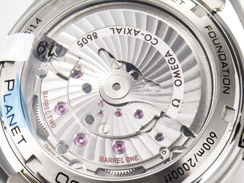 Planet Ocean 600M Co-Axial GMT 43.5mm VSF 1:1 Best Edition Blue Dial Blue Ceramic Bezel on SS Bracelet A8605 Super Clone